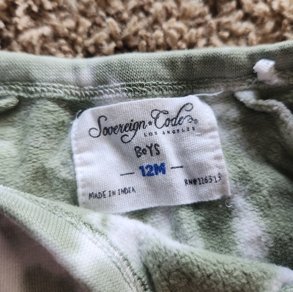 Green and blue Tye Dye Sovereign Code brand baby one piece, size 12m - Picture 3 of 4
